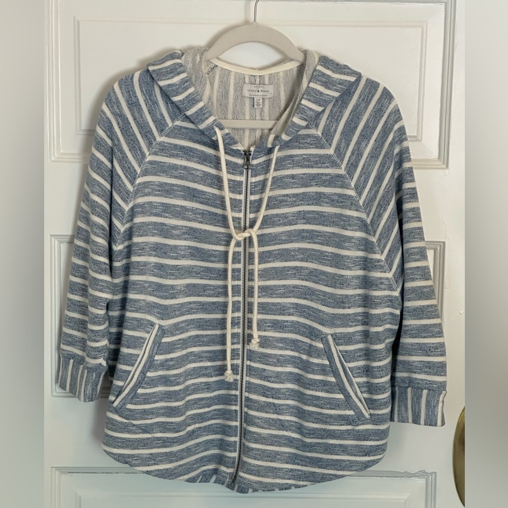 Lucky Brand Zip Front Hoodie Jacket